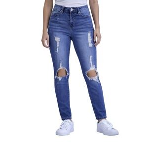 G by Guess Women's‎ Blue Distressed Ripped Denim Jeans Size 27